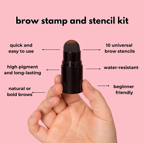 Eyebrow Powder Stamp and Stencil Kit