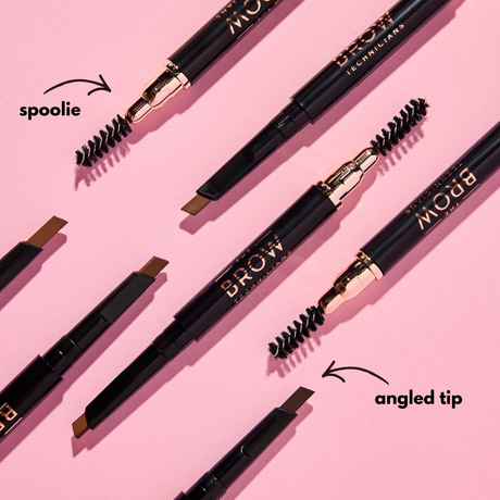 2 In 1 Waterproof Angled Eyebrow Pencil with Spoolie