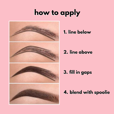 2 In 1 Waterproof Angled Eyebrow Pencil with Spoolie