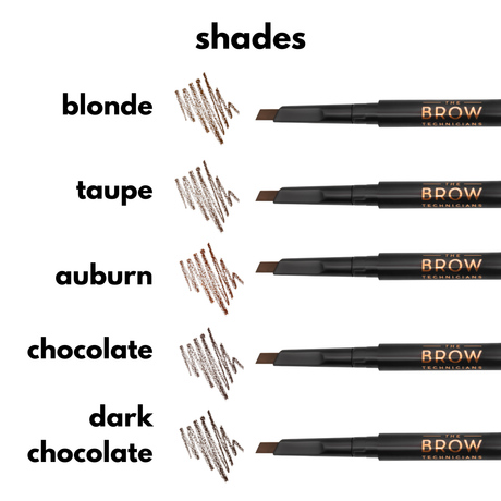 2 In 1 Waterproof Angled Eyebrow Pencil with Spoolie