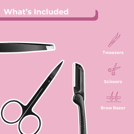 3 in 1 Eyebrow Grooming Kit - Brow Shaping Tools