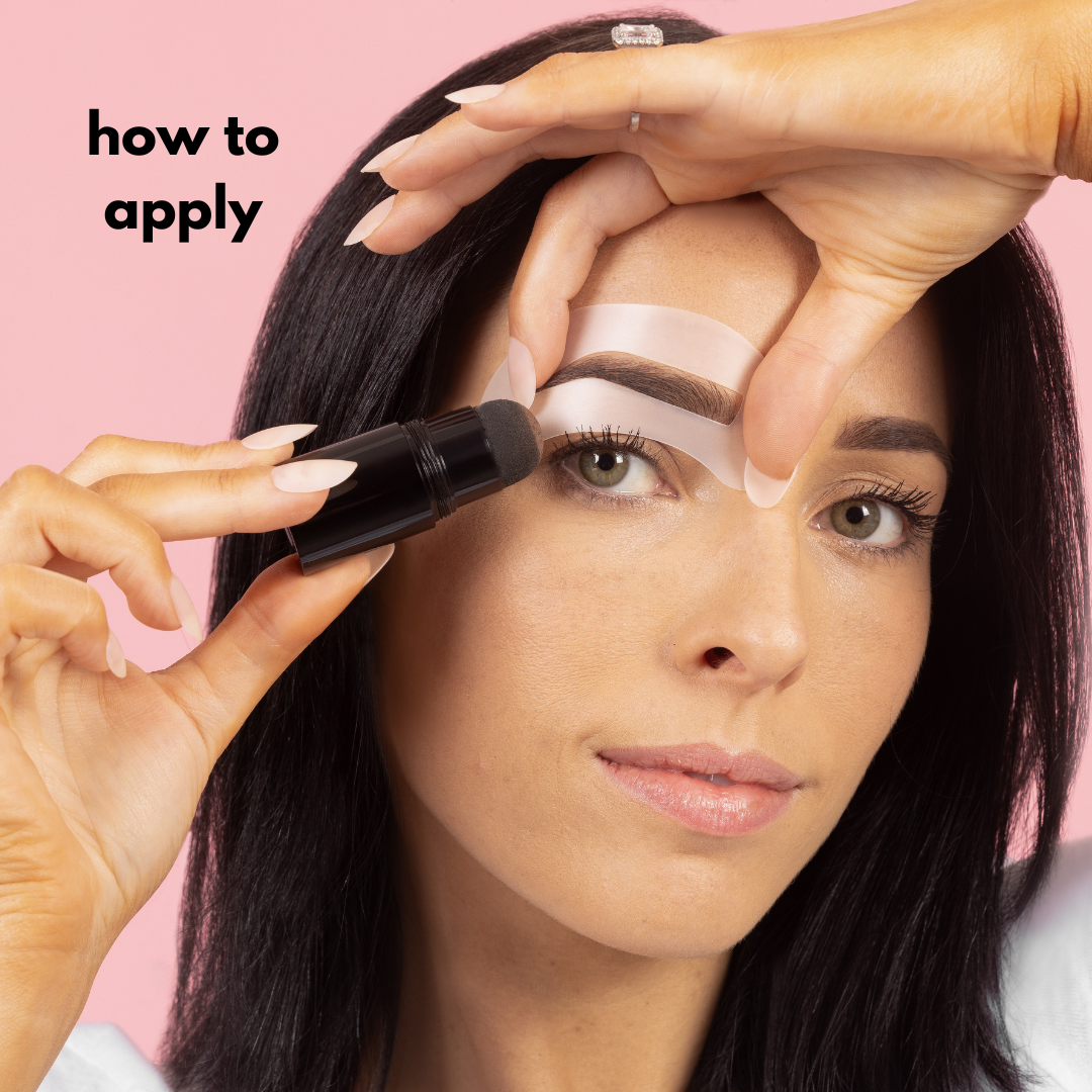 Eyebrow Powder Stamp and Stencil Kit