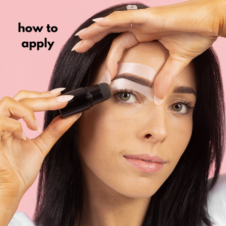 Eyebrow Powder Stamp and Stencil Kit