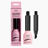 2-in-1 Angled Brush & Dip for Feathered, Hair-Stroke Brows