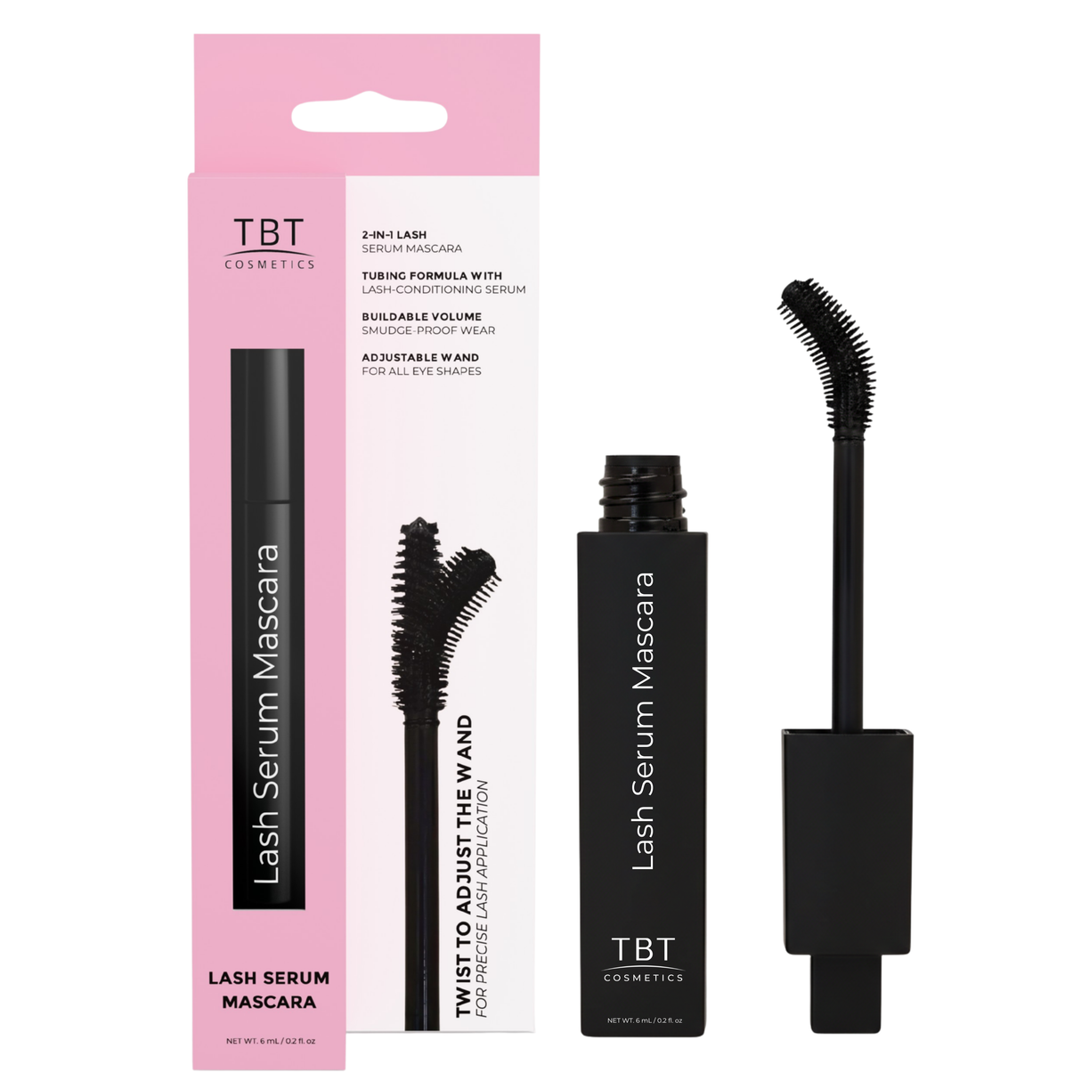 2 In 1 Lash Peptide Mascara with Adjustable Wand